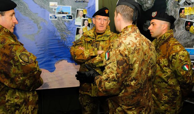 5 2017 2 7 commander of land forces support hq visits the mncg   multinational cimic group
