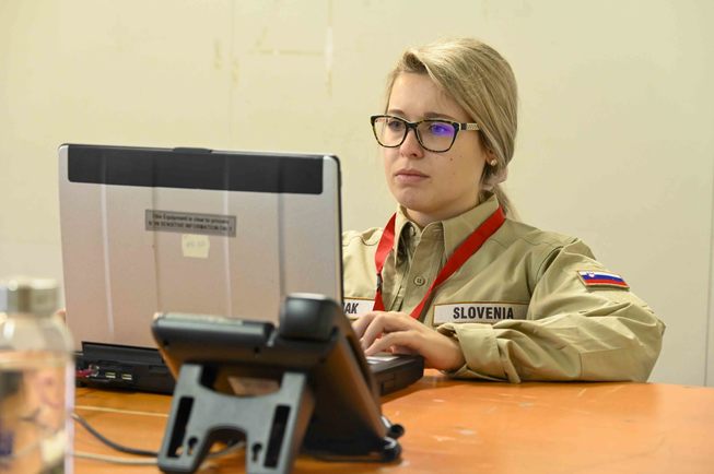 Cimic specialist at work