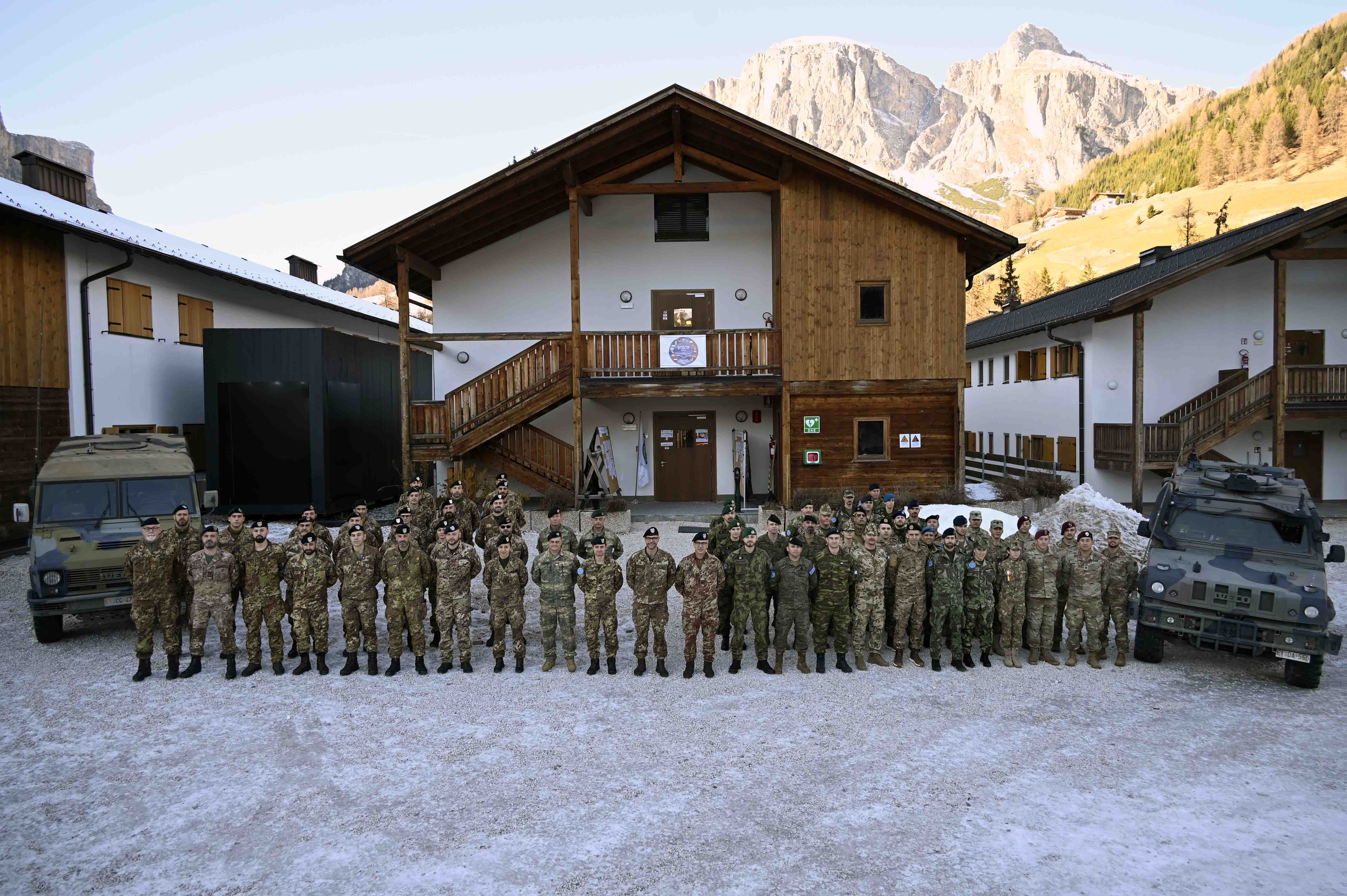Team formation and group photo